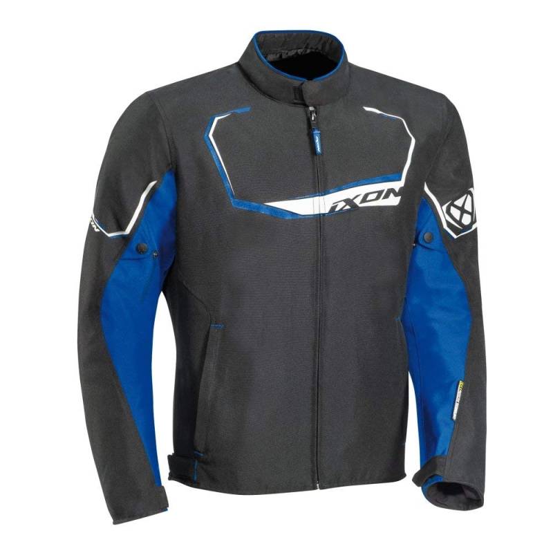 IXON Motorradjacken Challenge Schwarz/Blau, Schwarz/Blau, XL von IXON