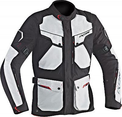 Ixon Crosstour HP, Textiljacke wasserdicht - Schwarz/Grau - S von Ixon