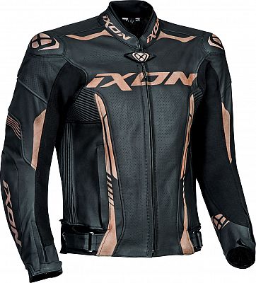 Ixon Vortex 2, Lederjacke - Schwarz/Gold - 46 von Ixon