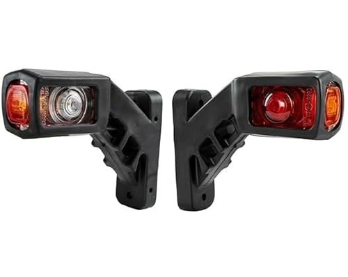 J/J 2 x 12 V Begrenzungsleuchten, LED, links und rechts, Orange, Rot und Weiß von J/J