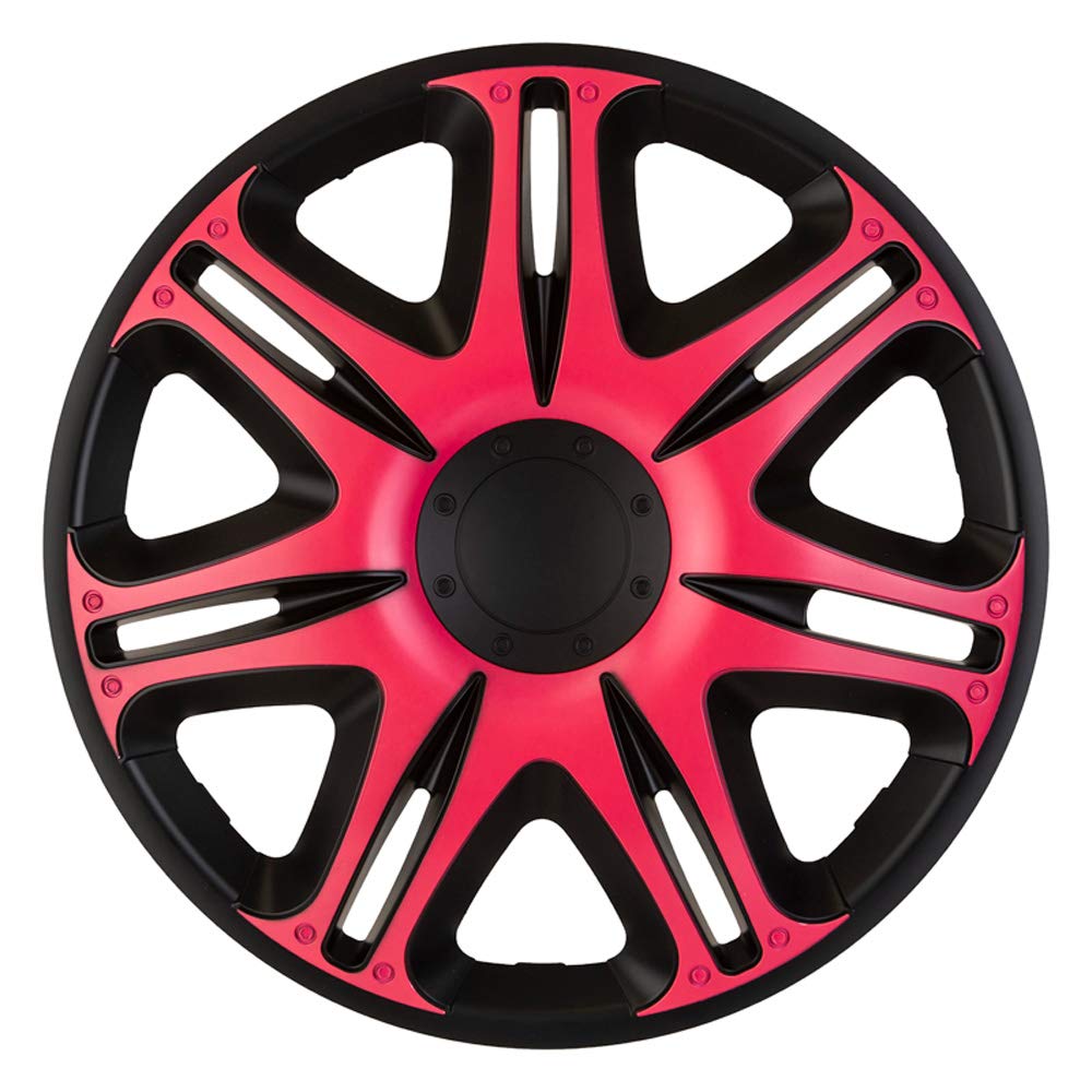 Satz J-Tec Radzierblenden Nascar 13-Zoll Schwarz/Pink von J-Tec