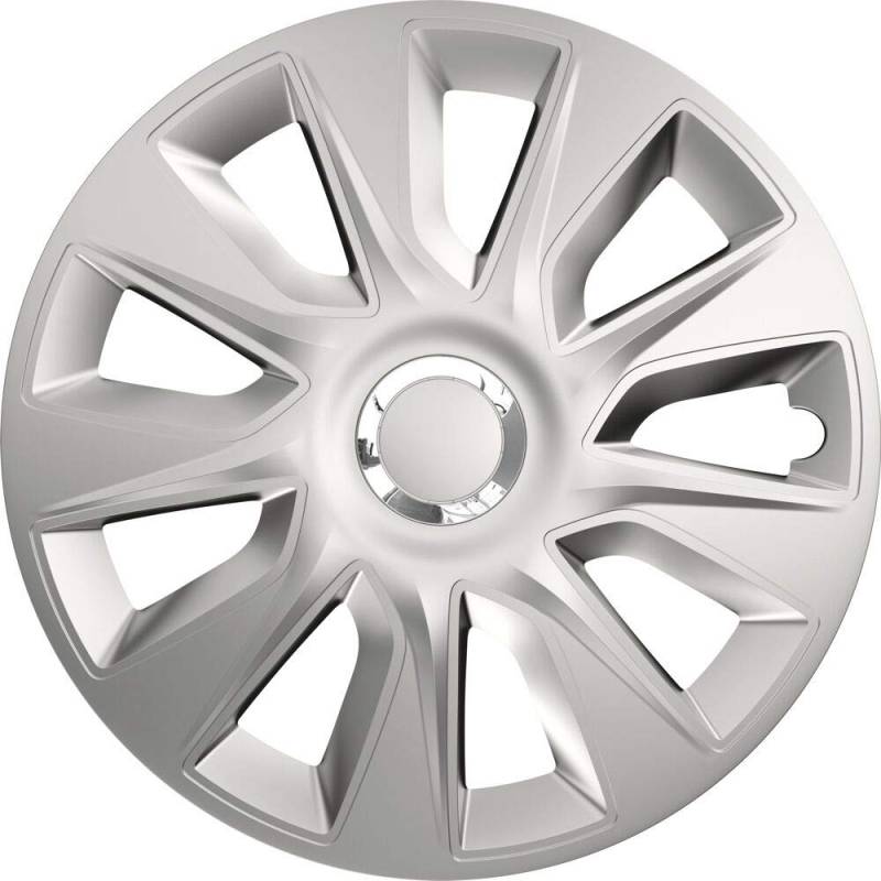 J&J AUTOMOTIVE | 15"" Radkappen Radzierblenden Stratos RC Silber 15 Zoll Alu-Optik Lackiert Stig, Radabdeckung, Radkappen, Zierblenden, Felgen von J&J AUTOMOTIVE