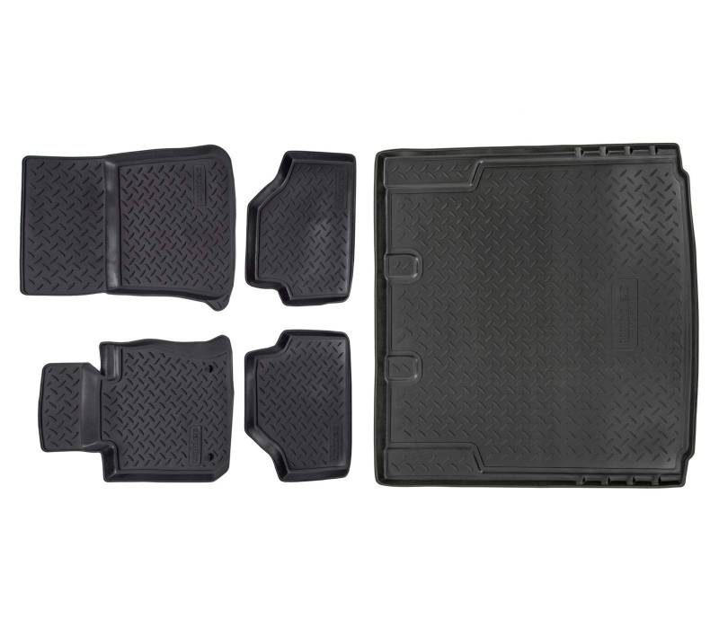 Norm Liners | Allwetter TPE Gummimatten + Kofferraumwanne Set Für X1 E84 2009-2015, Antirutsch, Passgenau, Rand 2-4cm, Schwarz von J&J AUTOMOTIVE