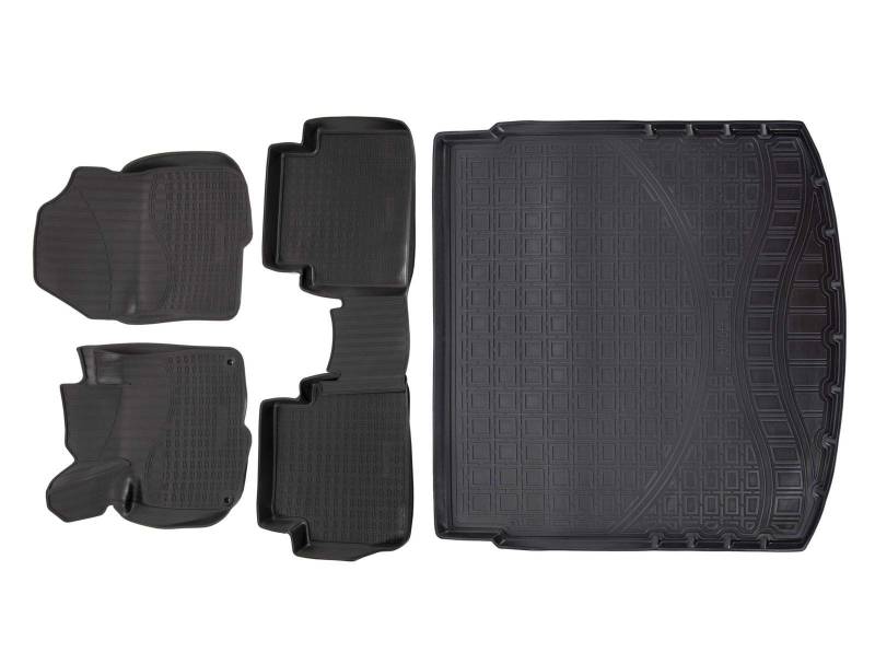 Norm Liners | Allwetter TPE Gummimatten + Kofferraumwanne Set Für Cr-V ab 2017 Obere Ladeboden, Antirutsch, Passgenau, Rand 2-4cm, Schwarz von J&J AUTOMOTIVE