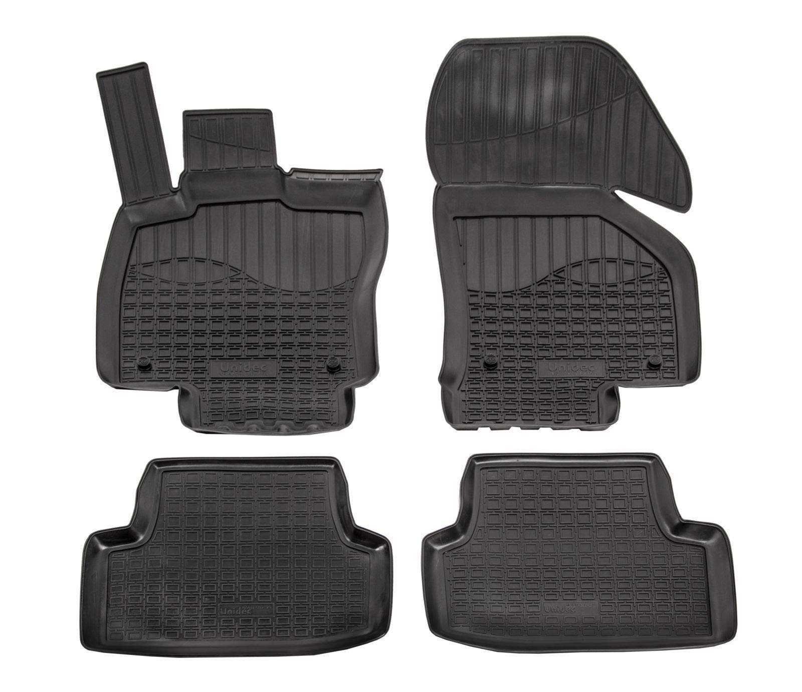 Norm Liners | 3D Gummimatten Auto Matten Fussmatten Kompatibel mit Golf 7, 2012-2019, Rand cca 4cm, Allwetter, 4Tlg, Premium Qualität von J&J AUTOMOTIVE