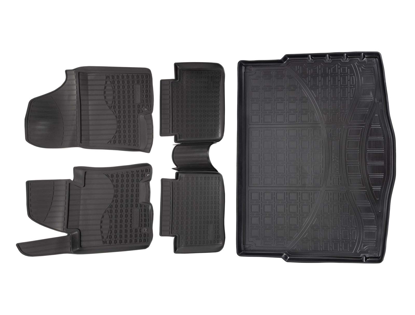 Norm Liners | Allwetter TPE Gummimatten + Kofferraumwanne Set Für Fließheck I30 2012-2018, Antirutsch, Passgenau, Rand 2-4cm, Schwarz von J&J AUTOMOTIVE