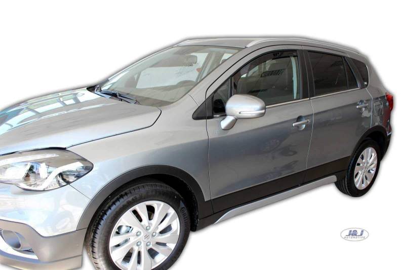 J&J AUTOMOTIVE | Windabweiser Passend Für SX4 2, S-Cross 2013-2021, Heko Regenabweiser, Getönt, Set 2-Teilig, Vorne, Aerodynamisch von J&J AUTOMOTIVE