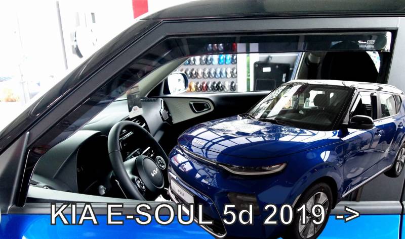 J&J AUTOMOTIVE | Windabweiser Passend Für E-Soul ab 2019, Heko Regenabweiser, Getönt, Set 2-Teilig, Vorne, Aerodynamisch von J&J AUTOMOTIVE