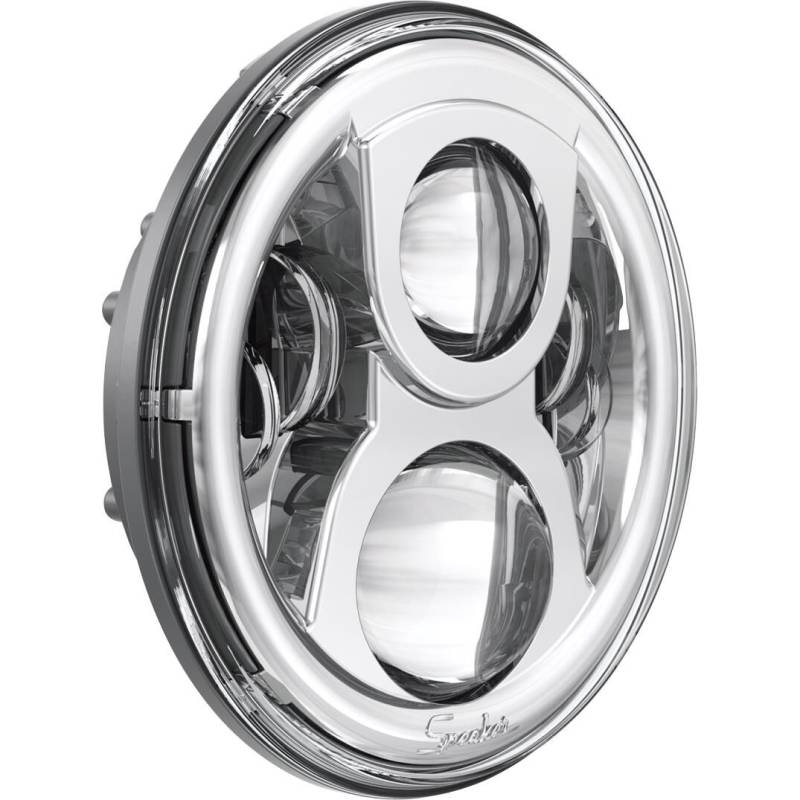 J.W.Speaker LED Scheinwerfereinsatz 7" 8700Evo2 mit Tagfahrlicht chrom von J.W.Speaker