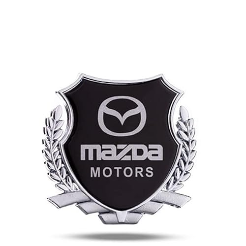 Auto-Logo Abzeichen für Mazda, Auto Aufkleber Emblem Abzeichen Buchstaben Logo Auto Emblem Auto Sticker Abziehbild, Körper Dekoration von JADESA