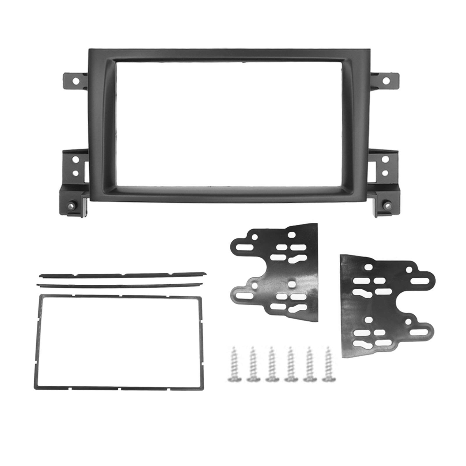 JAFYLO 2-DIN-Rahmen, for Suzuki, Grand Vitara 2005–2017, Doppel-DIN-Radioblende, DVD-Panel, Armaturenbrett-Kit, Installationsrahmen, Zierblende Autoradio-Rahmen von JAFYLO