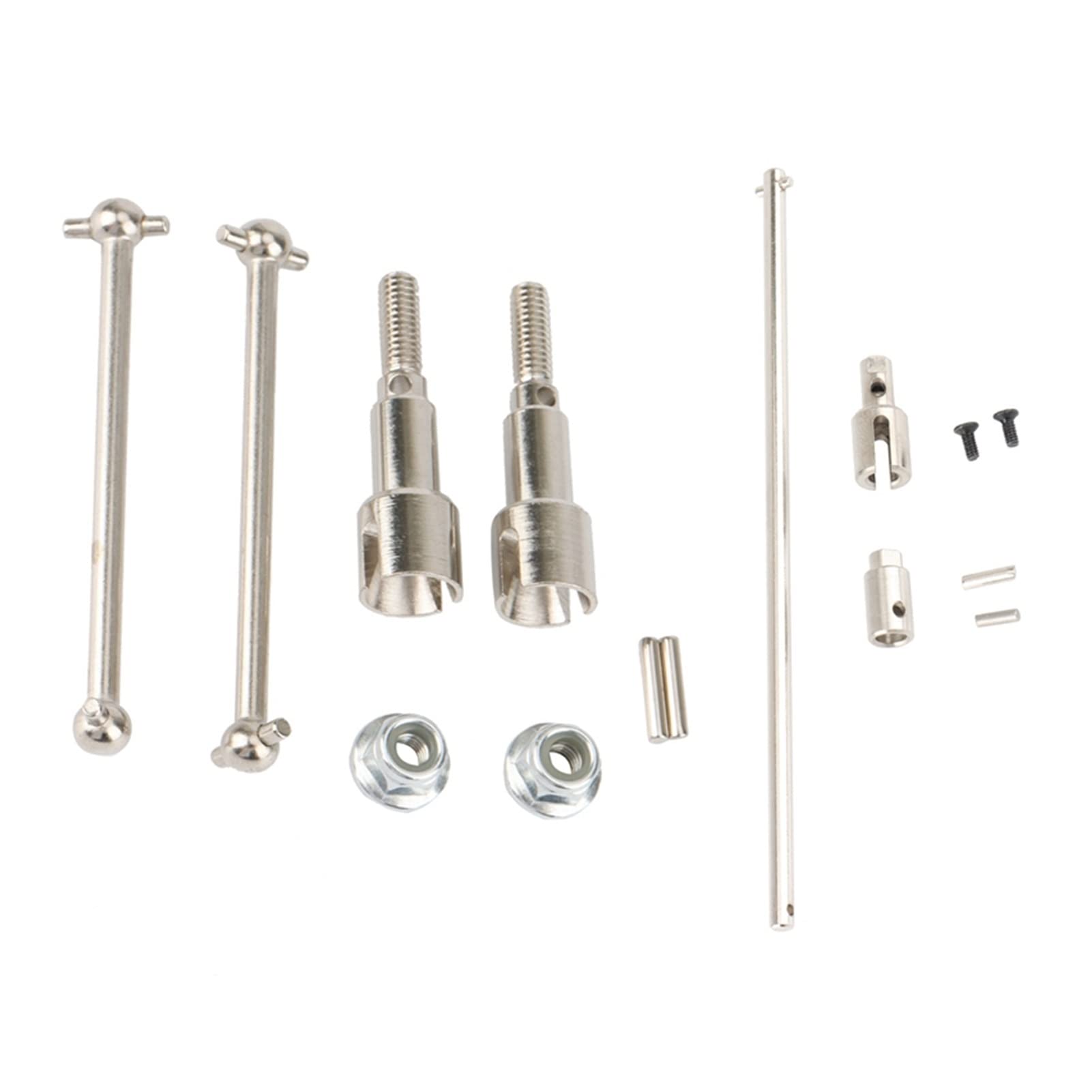 JAFYLO 2 Set HBX 16889 16889A 16890 16890A RC Auto Teile Metall Hinten Antriebswelle Dogbone Metall Wichtigsten Axie Antriebswelle RC-Auto-Upgradeteile von JAFYLO