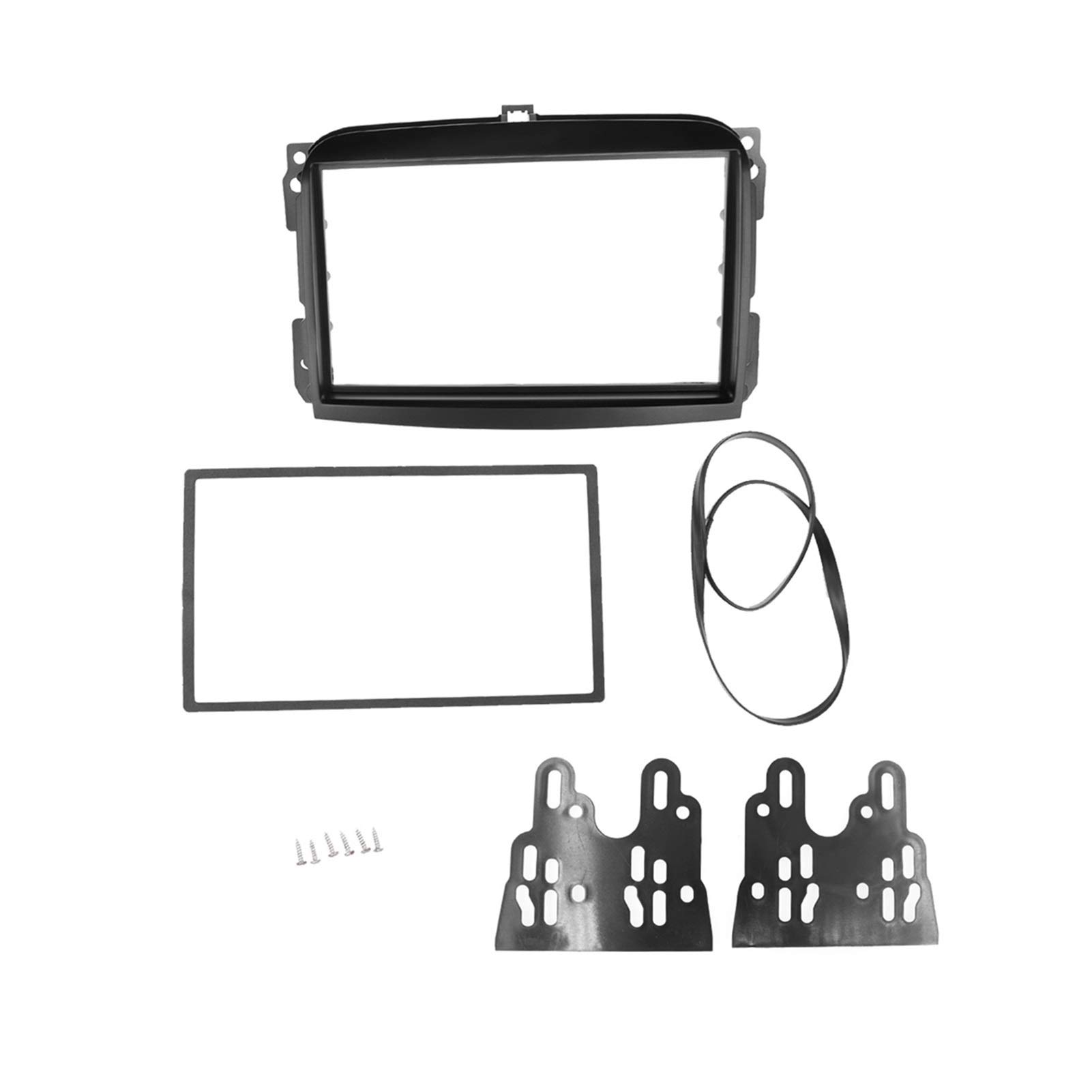 JAFYLO 2DIN Auto-Armaturenbrett-Rahmen-Radioblende, for FIAT, 500L 2012, AutoStereo-Panel-Kit, CD-Verkleidungsinstallation Autoradio-Rahmen(173x98mm) von JAFYLO