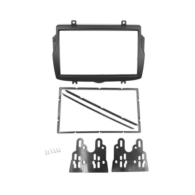 JAFYLO 2Din-Autoradio-Faszienabdeckung, for Daewoo, Royale, for Lada, Vesta 2016, Stereo-GPS-Rahmenverkleidungssatz, Umrüstung der Halterung, Installation des Blendensatzes Autoradio-Rahmen(173x98mm) von JAFYLO