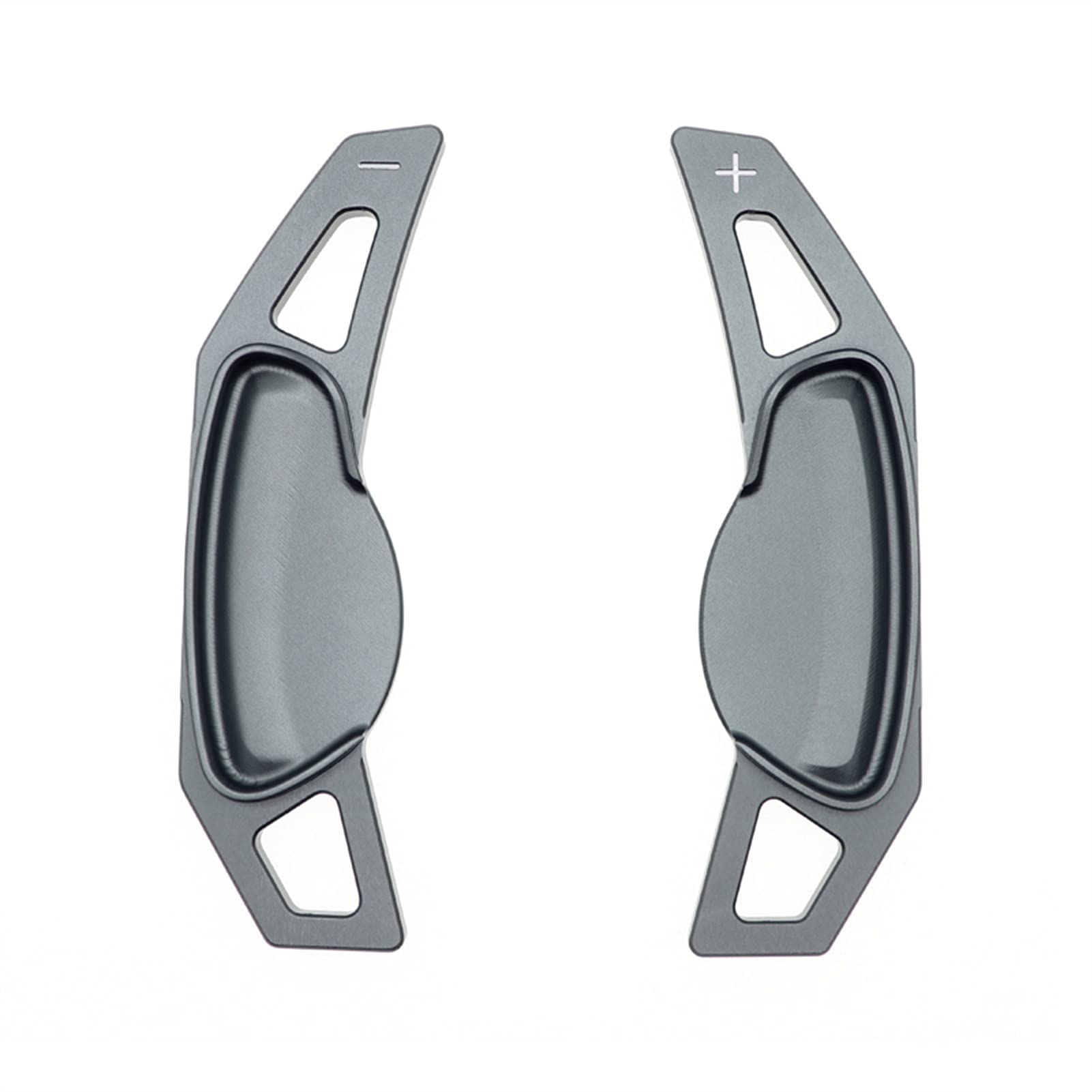 JAFYLO 2X Auto-Lenkrad-Schaltwippenverlängerung, for Benz, for Smart, 451 453 Fortwo 2009-2017 Forfour 15-17, Schnellschaltfunktion aus Aluminiumlegierung Lenkrad-Schaltwippen(Grey) von JAFYLO