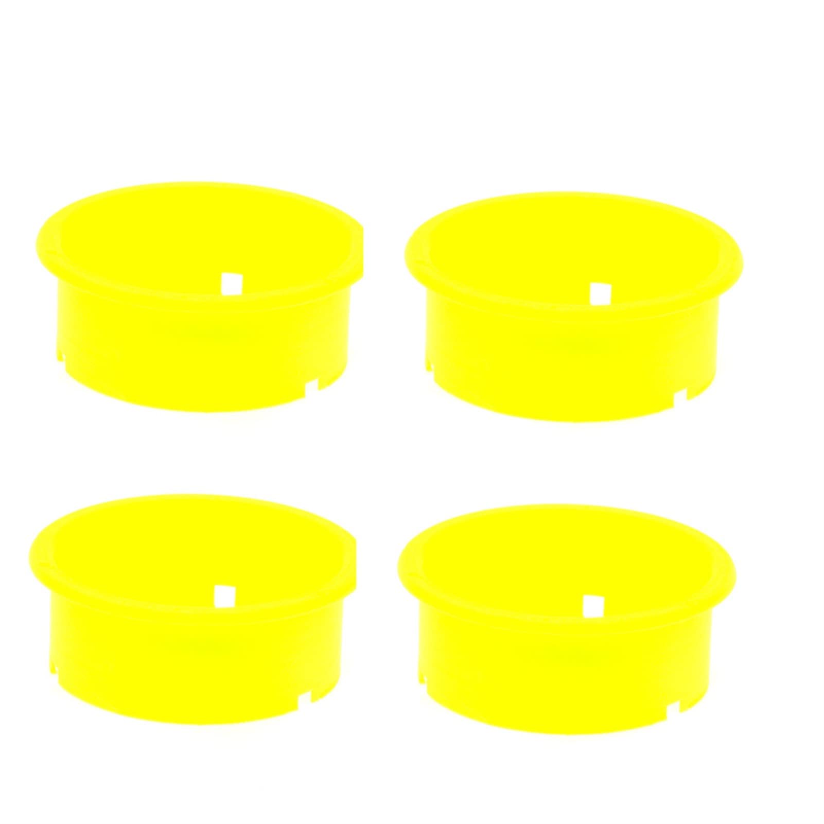 JAFYLO 3 Zoll 168mm Cinewhoop Kohlefaserrahmen Satz WithDuct FPV Racing RC Quadcopter Rahmen Bausatz(F Yellow 4PCS) von JAFYLO