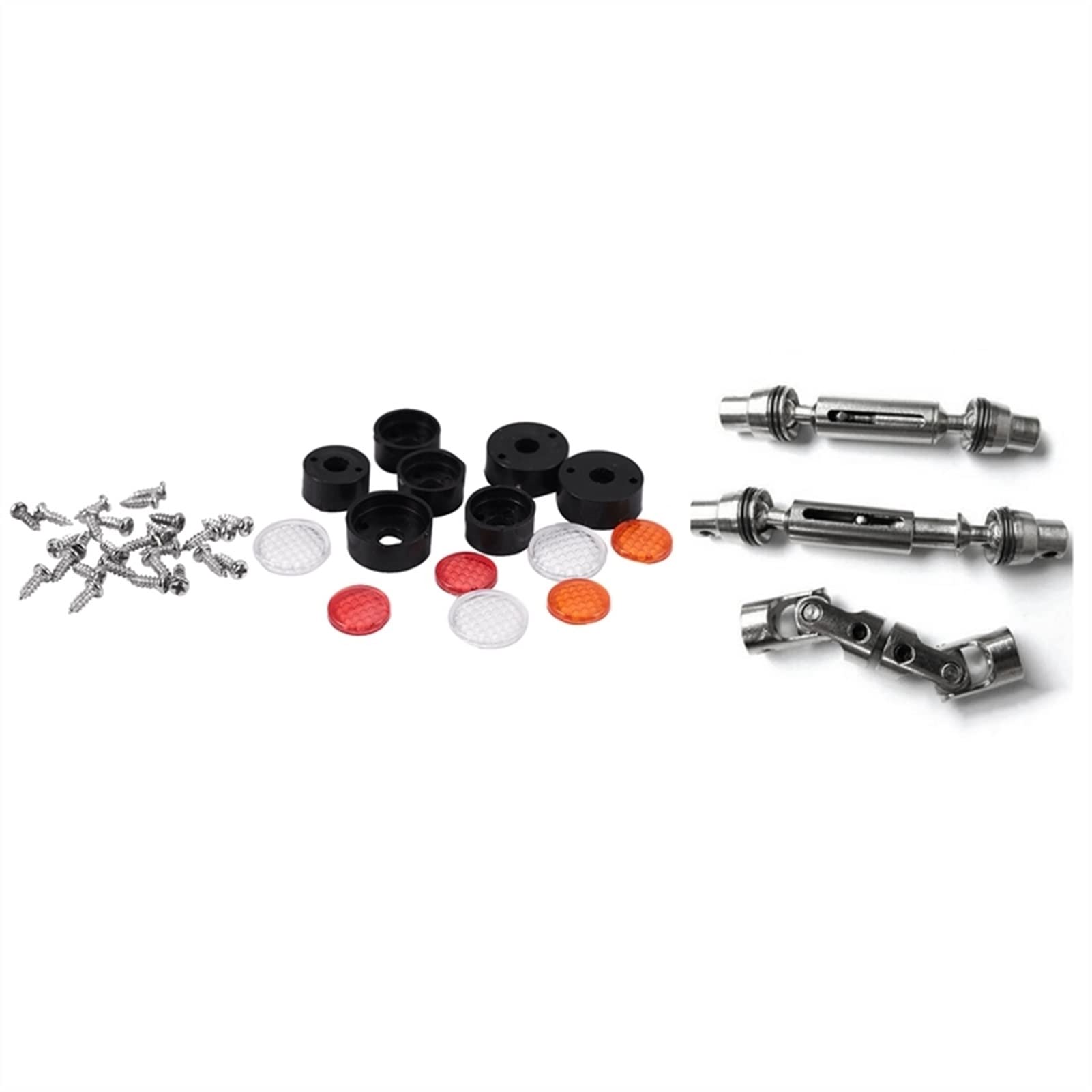 JAFYLO 7Pcs Rücklicht Licht Abdeckung 1set 1/16 Metall Antriebswelle 1: 10 RC Crawler L WPL B1 B- 1 B14 B- 14 B36 RC-Auto-Upgradeteile von JAFYLO