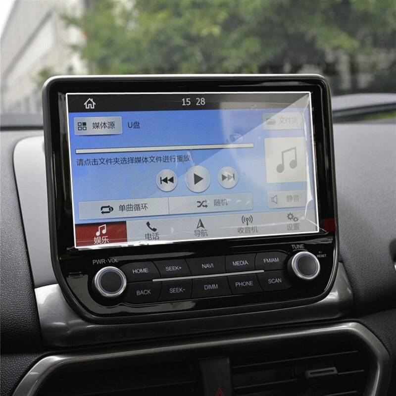 JAFYLO 8 9 Zoll Auto GPS Navigation Displayschutzfolie aus gehärtetem Glas Stahlschutzfolie, for Ford, for Ecosport, 2018 2019 GPS-Displayschutz(for 9 inch) von JAFYLO