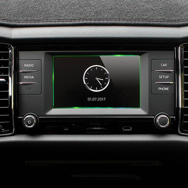 JAFYLO Displayschutzfolie aus gehärtetem Glas for Auto-GPS-Navigation, for Skoda, for KODIAQ, 2017 2018 2019 2020 GPS-Displayschutz(6.5 inch 141X85mm) von JAFYLO