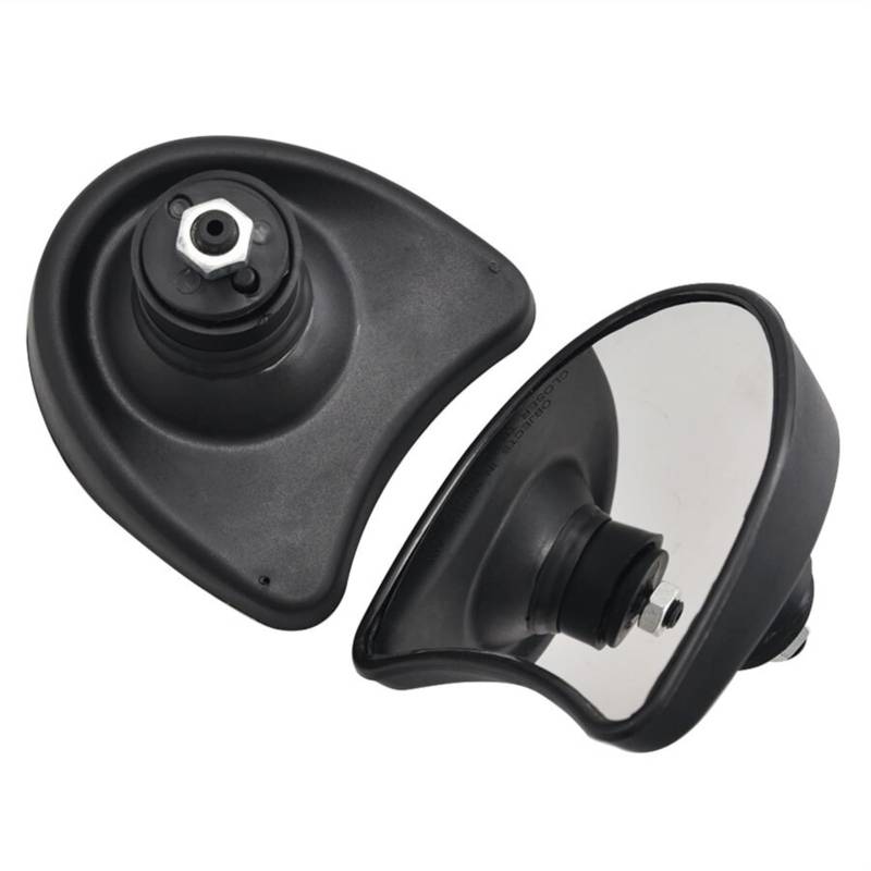 JAFYLO Motorrad Chrom/Schwarz Batwing Verkleidung Montieren Seite Rückansicht Spiegel, for Harley, Electra Street Glide 1996-2013 Motorrad-Außenspiegel(Black) von JAFYLO