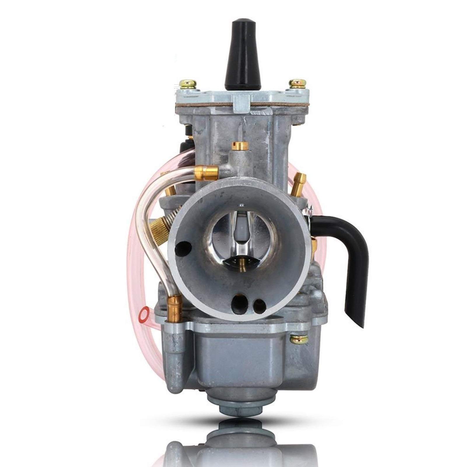 JAFYLO Motorrad Universal 21 24 26 28 30 32 34mm Vergaser Carburador Kabel Carb. Racing, for Mikuni Mit Power Jet PWK Vergaserersatz(28mm) von JAFYLO