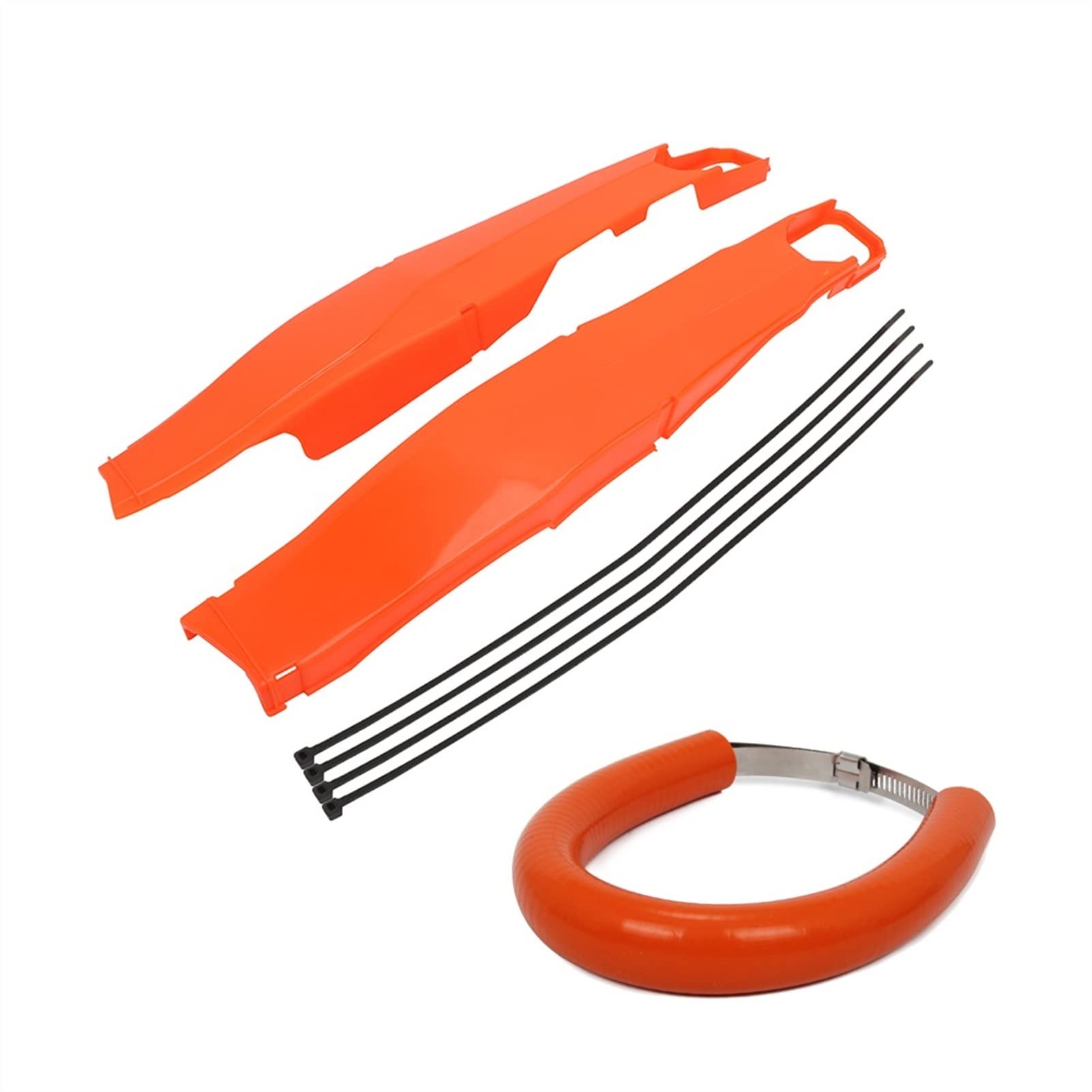 JAFYLO Schwinge Schwingenschutz Auspuffschutz Abdeckung Hitzeschilde, for Husqvarna, EXC EXCF TC FC TE FE 250 300 350 400 450 Schwingenschutzabdeckung(Orange) von JAFYLO