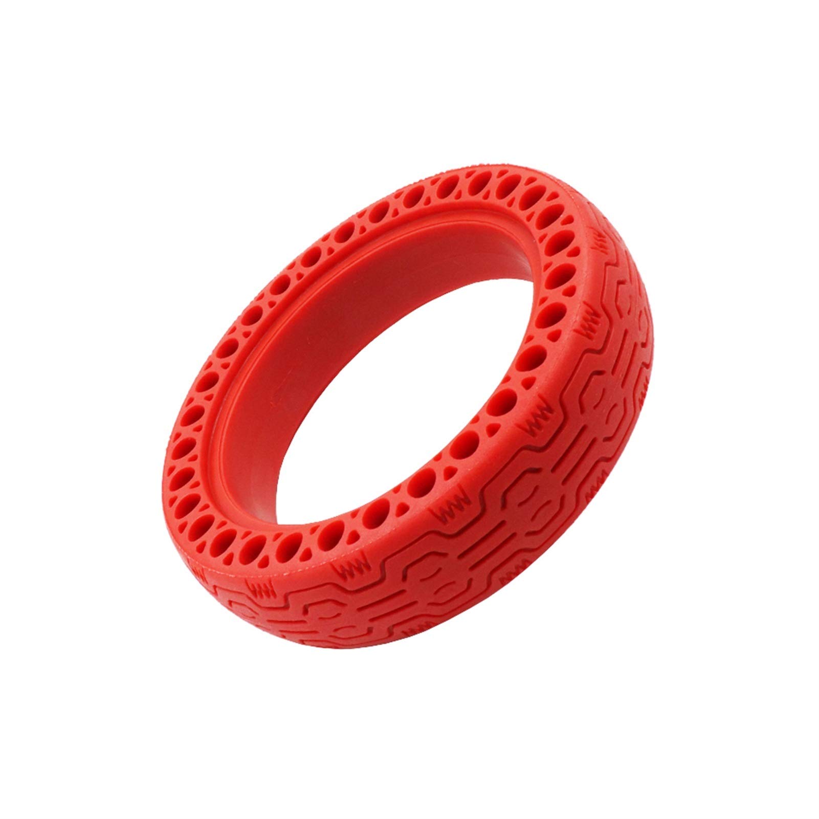 Rollerrad, for Xiaomi, Mijia Pro M365 Elektroroller, langlebig, aktualisiert, gelbes Rad, explosionssicherer Reifen, schlauchloser, hohler Vollreifen(1 pcs red) von JAFYLO