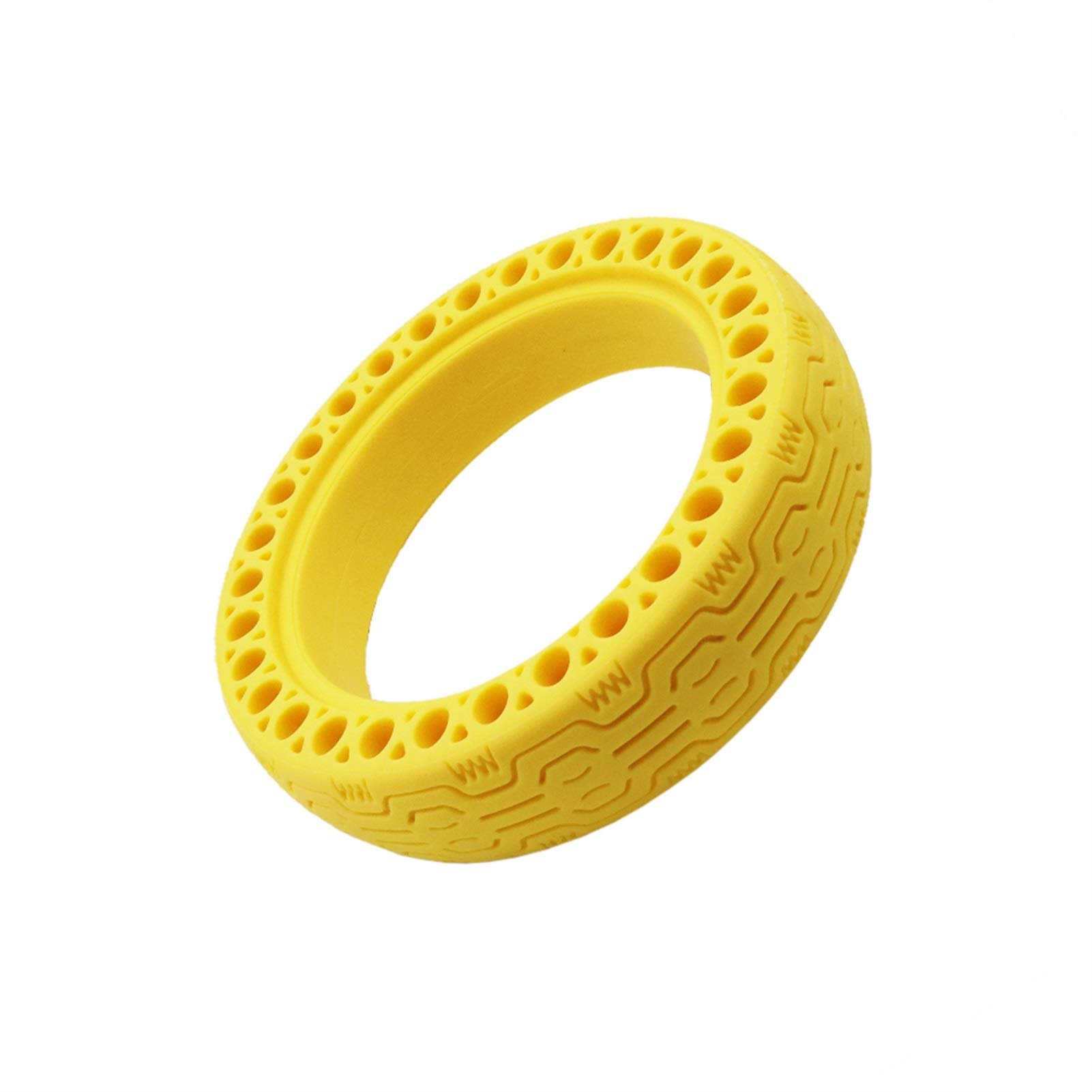 Rollerrad 8,5 Zoll, for Xiaomi, M365-Reifen mit Volllochreifen, Stoßdämpfer for Elektroroller-Skateboard, Nicht pneumatischer Reifen, Gummi-Bule-Räder(1 pcs Yellow) von JAFYLO