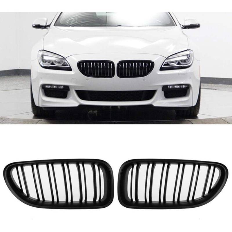 JAHURO Auto Front Niere Grills,Für BMW 6 Series F12 F13 F06 640i 650i 2012-2017，Frontstoßstange Ersatzteil von JAHURO