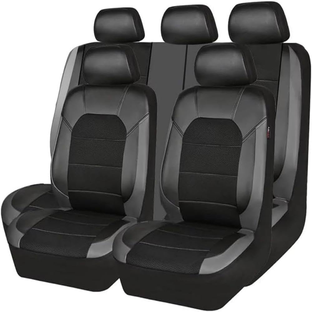 Auto Sitzbezügesets für Audi A5 4doors Sportback 2007 2008 2009 2010 2011 2012 2013 2014 2015 2016, Allwetter Vordersitze & Rückbank Komplettset Wasserdicht Atmungsaktiv Komfortabler Schonbezüge von JAIDE