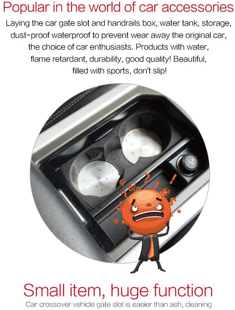 antirutschmatte Auto，Gummimatte Türnaht rutschfeste Matte Getränkehalter Aufbewahrungsbox Matte Türschlitzmatte für Mitsubishi ASX 2013-2016,2 von JAMCHE