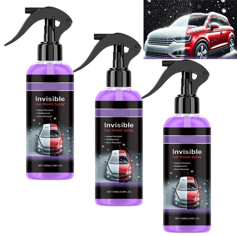 3-in-1-Nanospray mit Keramikbeschichtung für Autos – Hydrophobes Autowachsspray mit hohem Schutz, Kratzerreparatur und Windschutzscheibenbeschichtung, schneller Glanz lang anhaltender Glanz (3PCS) von JASUBAI