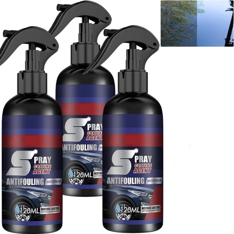 JASUBAI Kdkn Spray Coating Agent, Multi Functional Coating Renewal Agent, Rayhong Spray Coating Agent, 3 In 1 High Protection Quick Car Coating Spray, Coating Renewal Agent Spray Antifouling (3Pcs) von JASUBAI