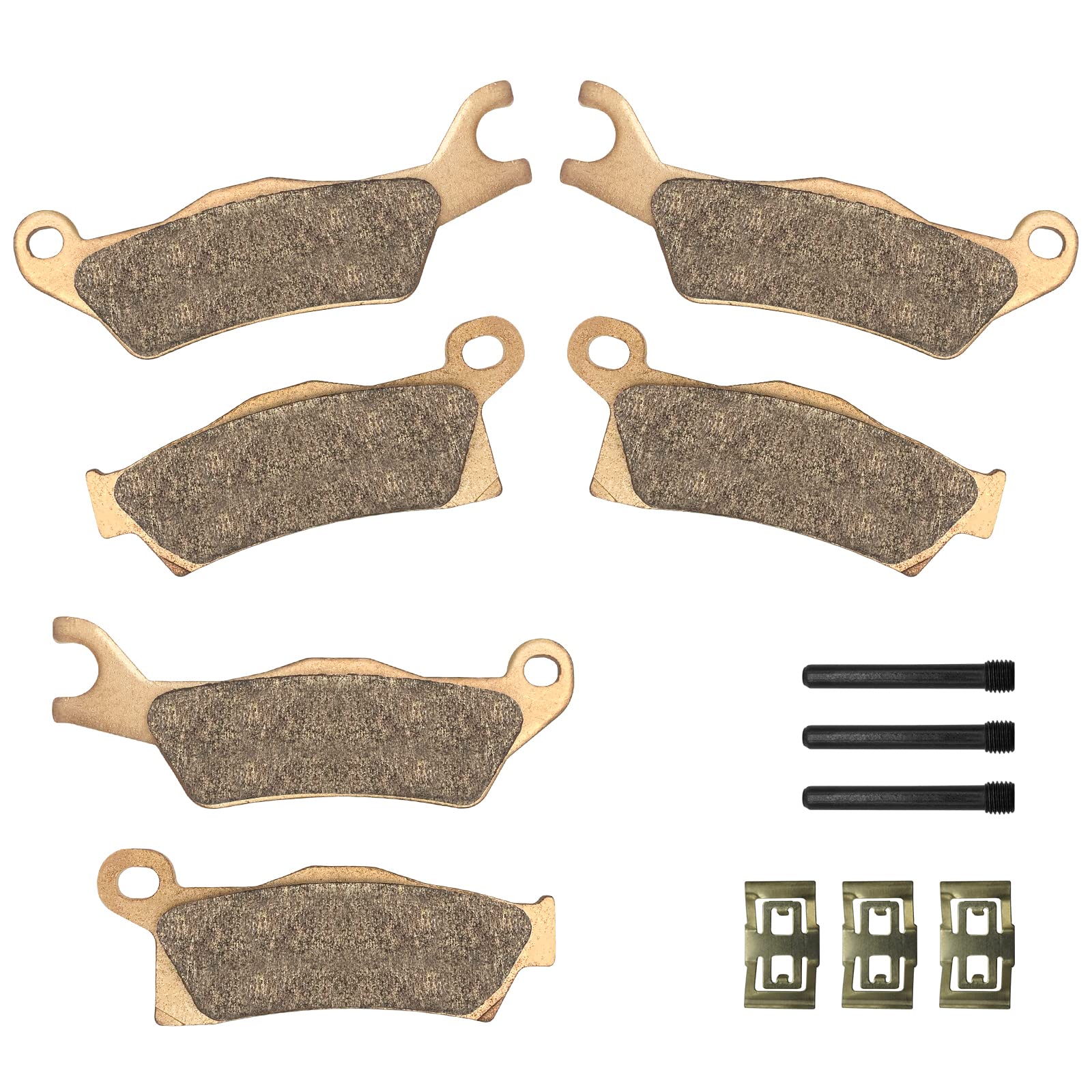 Bremsbeläge vorne und hinten gesintert für Can Am Outlander 450 500 570 650 800 850 1000 (3 Sätze) von JAVIK