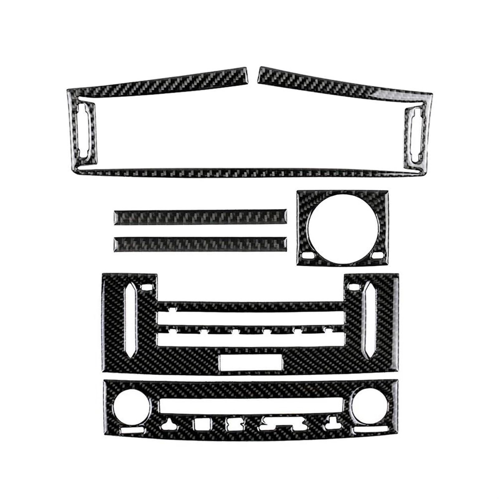 JAYWIS Carbonfaser-Autoaufkleber Für Lüftungsschlitze, Klimaanlage, CD-Panel, Zierleiste Für Lexus IS250 IS350 is-Serie 2014 2015 2016 2017 2018 LHD Aufkleber den Innenraum von JAYWIS