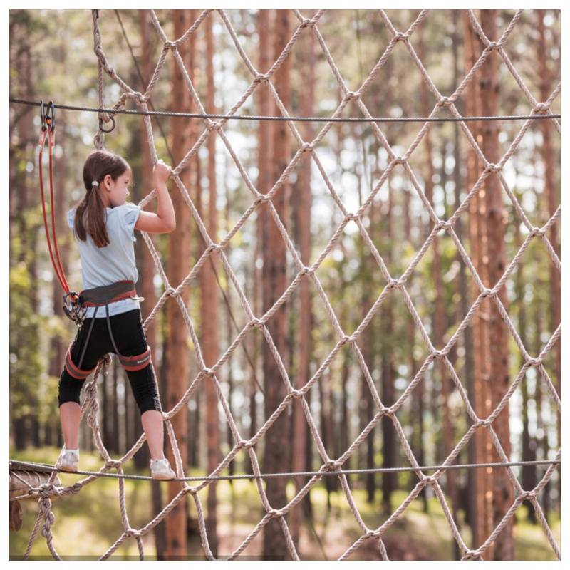 Baumhaus-Seilnetz, Kletternetz, strapazierfähiges Hanfseilnetz, Outdoor-Spielplatz, Geländer, Schutznetz (Größe: 2 m x 6 m) von JBGIJIJIJFIJEEEHTRH