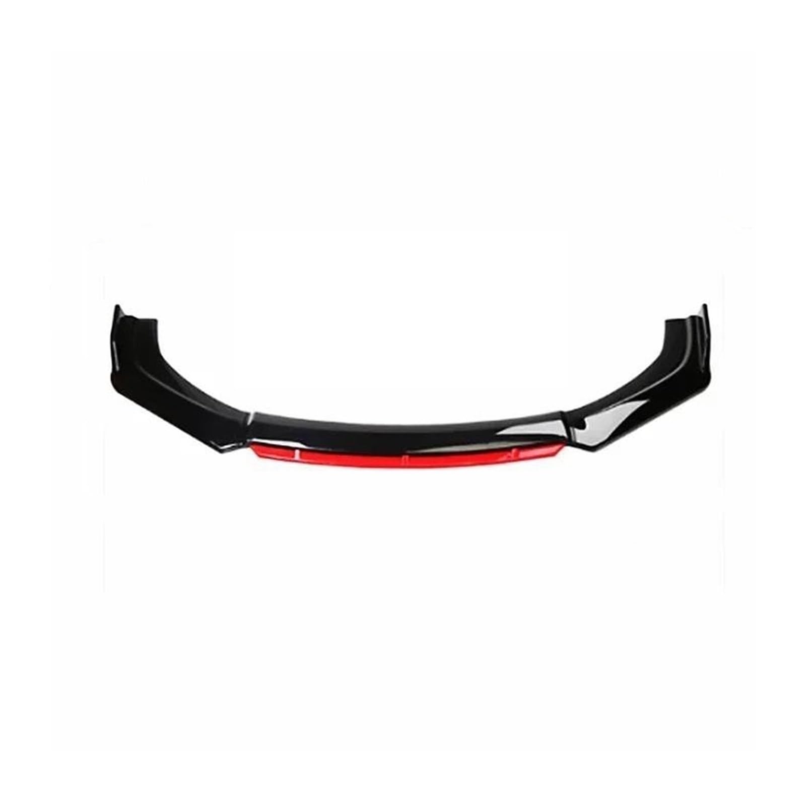 Auto Frontspoiler Für A3 A4 Q3 S3 S4 S6 B6 B7 B8 B 8,5 Auto Zubehör Frontschürze Lippe Kinn Spoiler Splitter Diffusor Körper Kit Universal(Schwarz Rot) von JBJXFAMAY