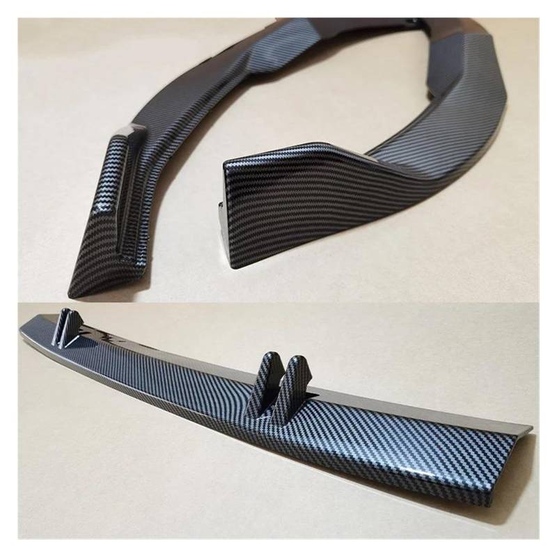 Auto Frontspoiler Für A3 S3 8Y SL&ine Sport 2021 2022 2023 Body Kit Auto Vorderen Stoßfänger Untere Lip Splitter Diffusor Spoiler Schutz(Carbon-Look) von JBJXFAMAY