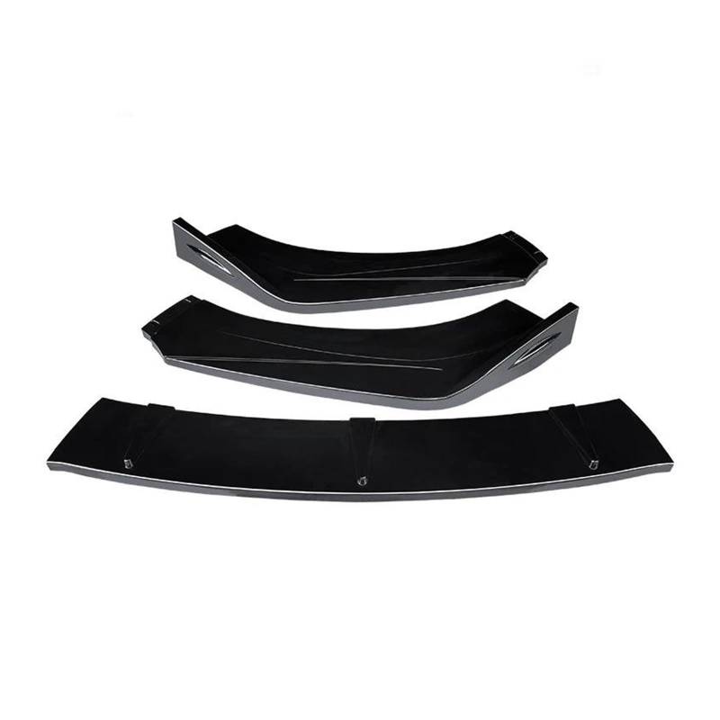 Auto Frontspoiler Für A4 B7 B8.5 S4 RS4 Autozubehör 3PCS Universal Frontstoßstange Lip Spoiler Seitensplitter Deflector Body Kit Guards(Schwarz glänzend) von JBJXFAMAY