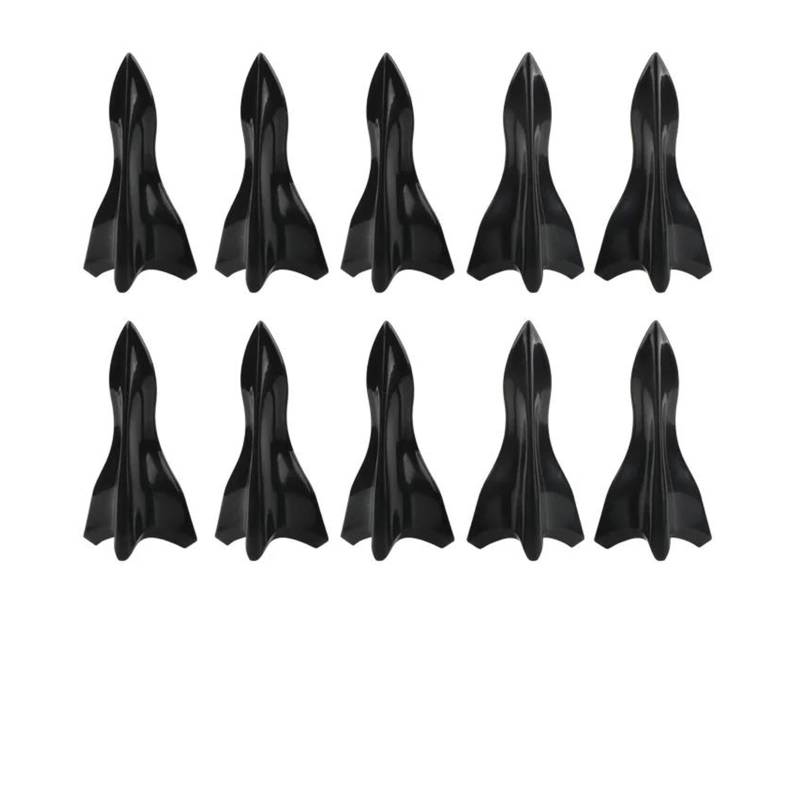 Auto Für A3 1 Stück Oder 5 Stück Oder 10 Stück Autodach Haifischflossen Diffusor Spoiler Zubehör Zubehör(Bk 10pcs style1) von JBJXFAMAY