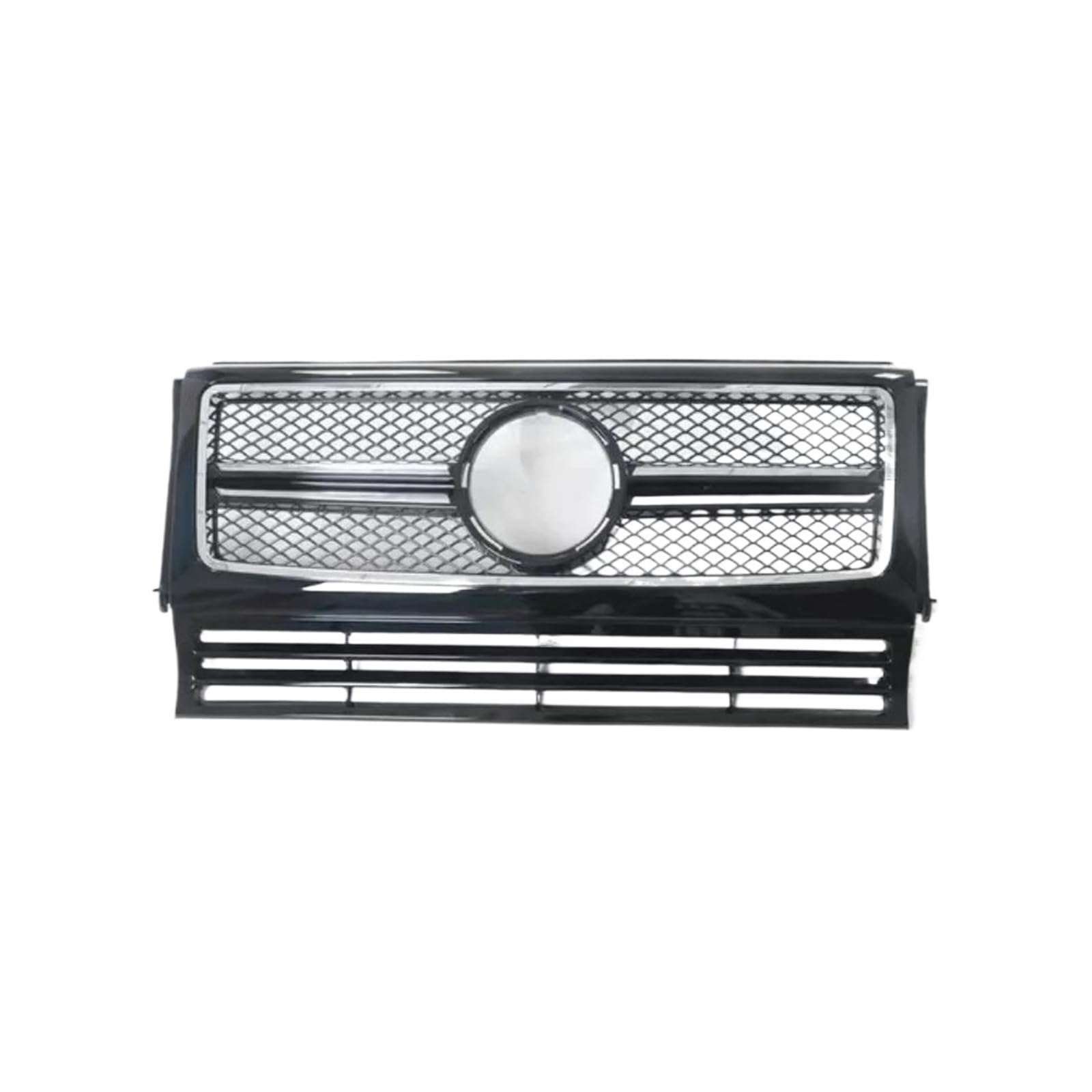 Auto Für Mercedes Für Benz G-Klasse W463 1990-2018 G500 G550 G350 G55 G63 Frontstoßstange Einlassgitter Mittelgitter Mesh Tuningteil Zubehör(Schwarz) von JBJXFAMAY