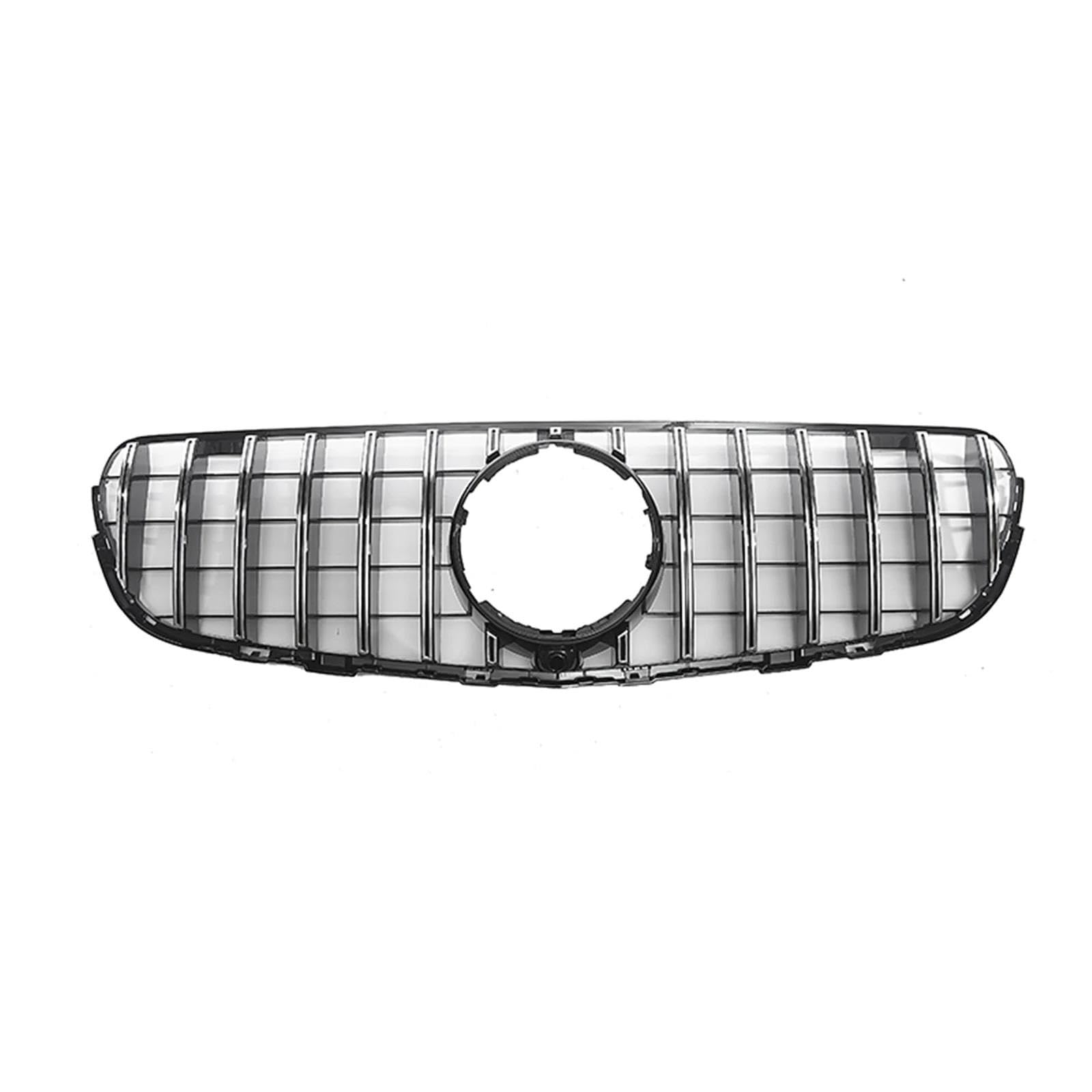 Auto Für Mercedes Für Benz GLC-Klasse W253 X253 GLC350 GLC300 GLC250 GLC43 2015-2019 Frontgrill GT-Stil Oberes Stoßstangenhaubengitter Zubehör(SILBER) von JBJXFAMAY