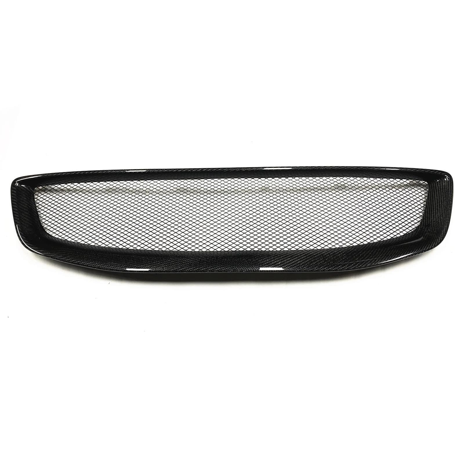 Auto Für Volvo C30 2011 2012 2013 Grill Frontgrill Waben-Stil Auto Obere Stoßstange Haube Mesh Grid Kit Zubehör(Kohlefaser) von JBJXFAMAY