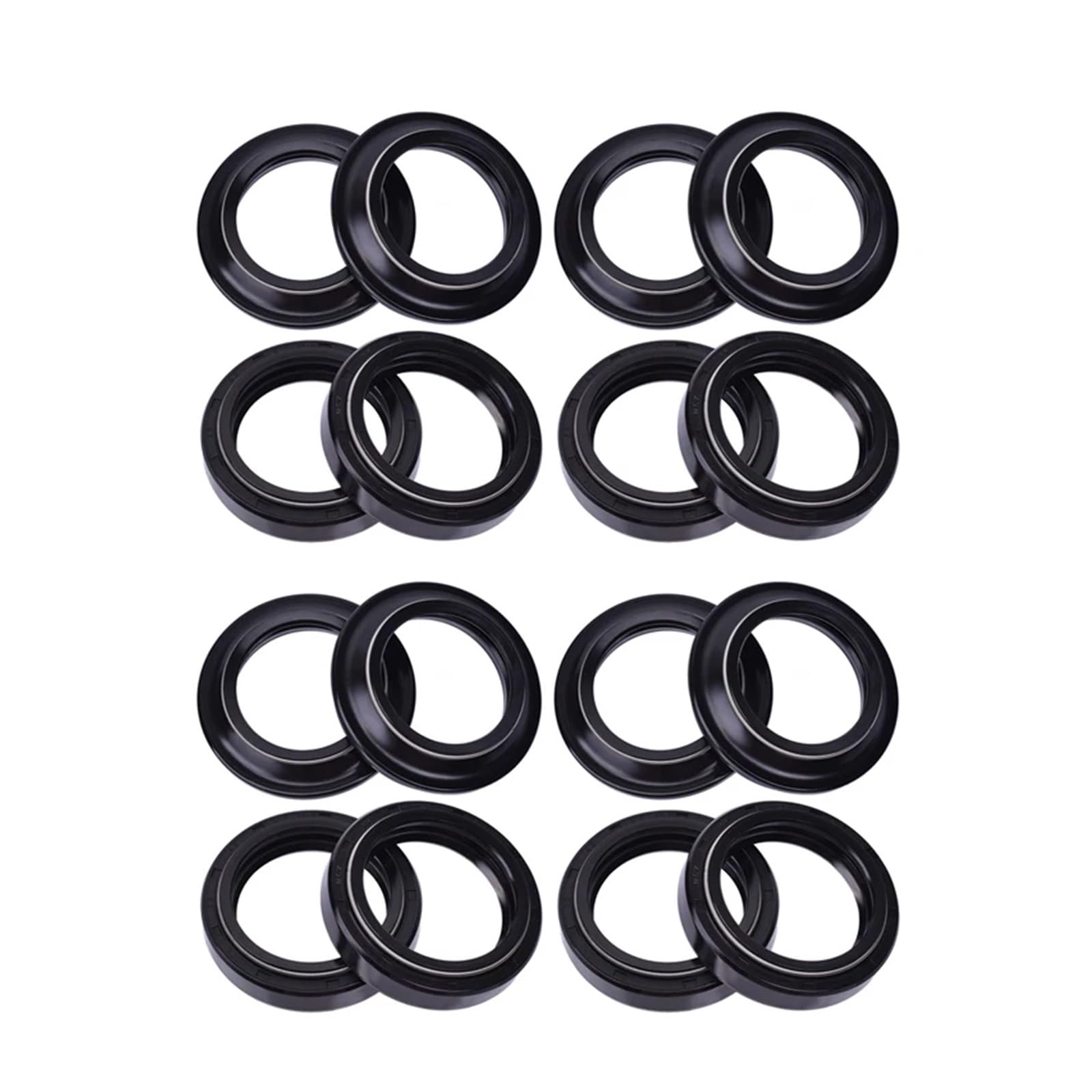 33x45x8/10,5 Motorrad Stoßdämpfer Vorne Gabel Dämpfer Öl Dichtung 33 45 Staub Abdeckung for XV250 XVS250 V/IRA-GO V-Star XVS 250(4sets Oil seal cover) von JBJYGSG