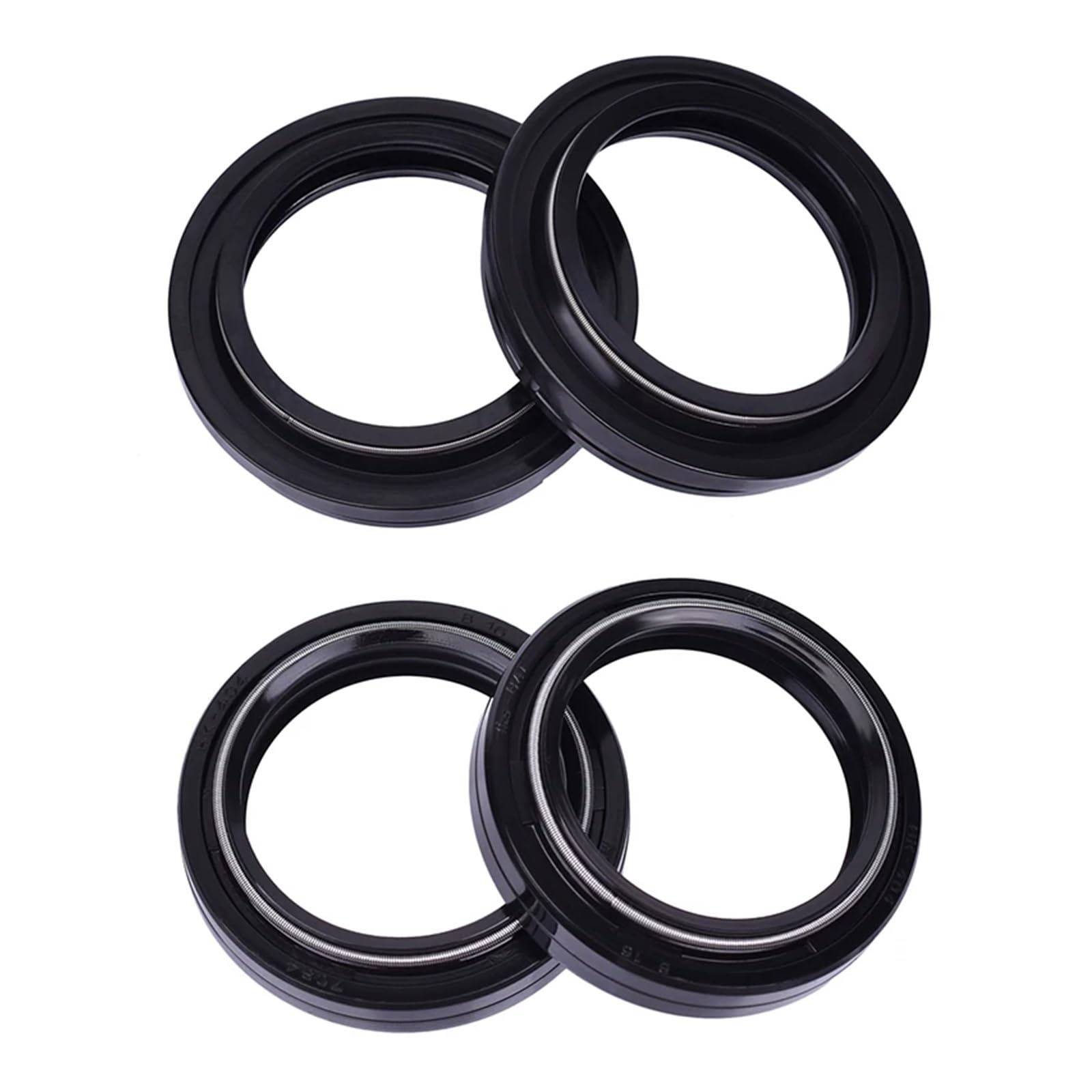 37x49x8/10 37 49 8 10 Motorrad Stoßdämpfer Vorne Gabel Öl Staub Dichtung Frühling for VFR400 NC21 VFR 400 VFR400R NC24(2xOil seal 2xcover) von JBJYGSG