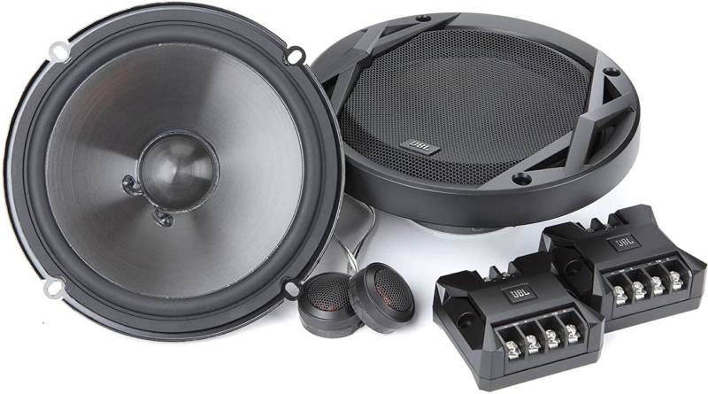 JBL Club 6500C 2-Wege KFZ Soundsystem - 180 Watt Komponenten Auto Lautsprecher Boxen Set mit 16 cm Plus One Einbau Autolautsprecher, Silk Dome Hochtöner & Frequenzweichen, Schwarz von JBL