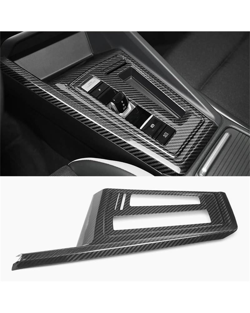 Verkleidung der Konsolenverkleidung Für Golf 8 Für MK8 2020-2024 Carbon Fiber Center Console Gear Shift Panel Trim Shifter Rahmen Aufkleber Dekorativ Console Panel Dekorabdeckung von JCAKES