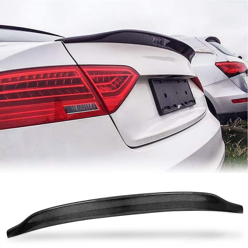 JCING A5 Kohlefaser-Kofferraumspoiler für Audi A5 2-Türer B8 B8.5 Base Coupe 2008–2016 Teile Kofferraumlippe Spoiler High Kick Heckflügel Spoiler Non S-line & S5 Modelle von JCING