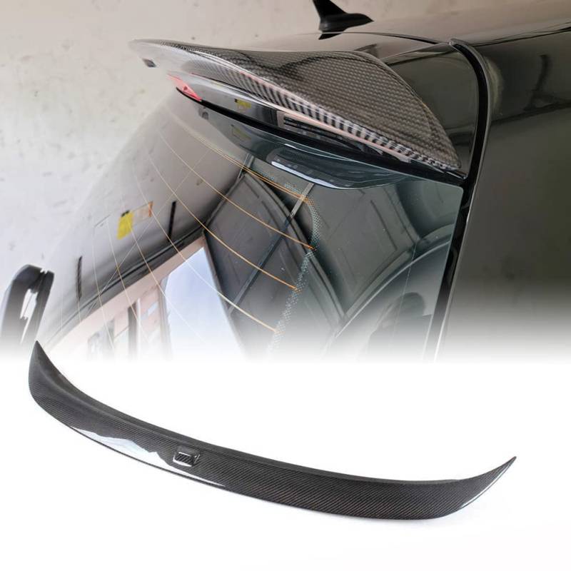 JCING Carbon Fiber Heckspoiler Passt für Volkswagen VW Golf 6 VI MK6 Standard Hartchback 2010 2011 2012 2013 Dachfenster Top Wing Lip (Nicht für GTI riR/R20) von JCING