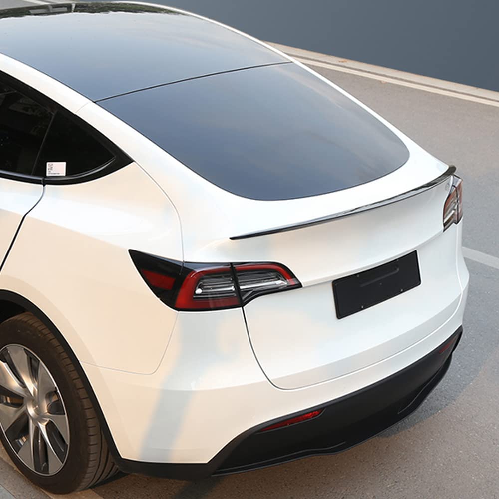 JCING Echte Kohlefaser Heckspoiler für Tesla Model Y 2019–2022 Custom Carbon Fiber Spoiler Wing Car Parts von JCING